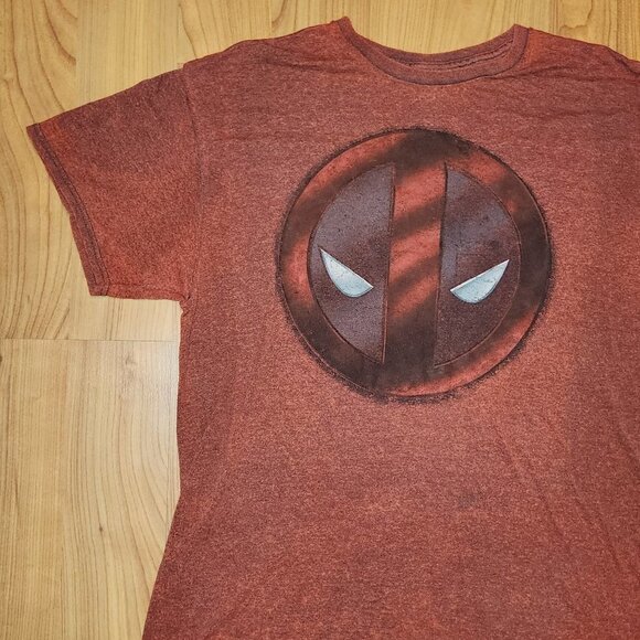 Marvel Comic Deadpool Heather Burgundy T-Shirt Size Med - Picture 3 of 8